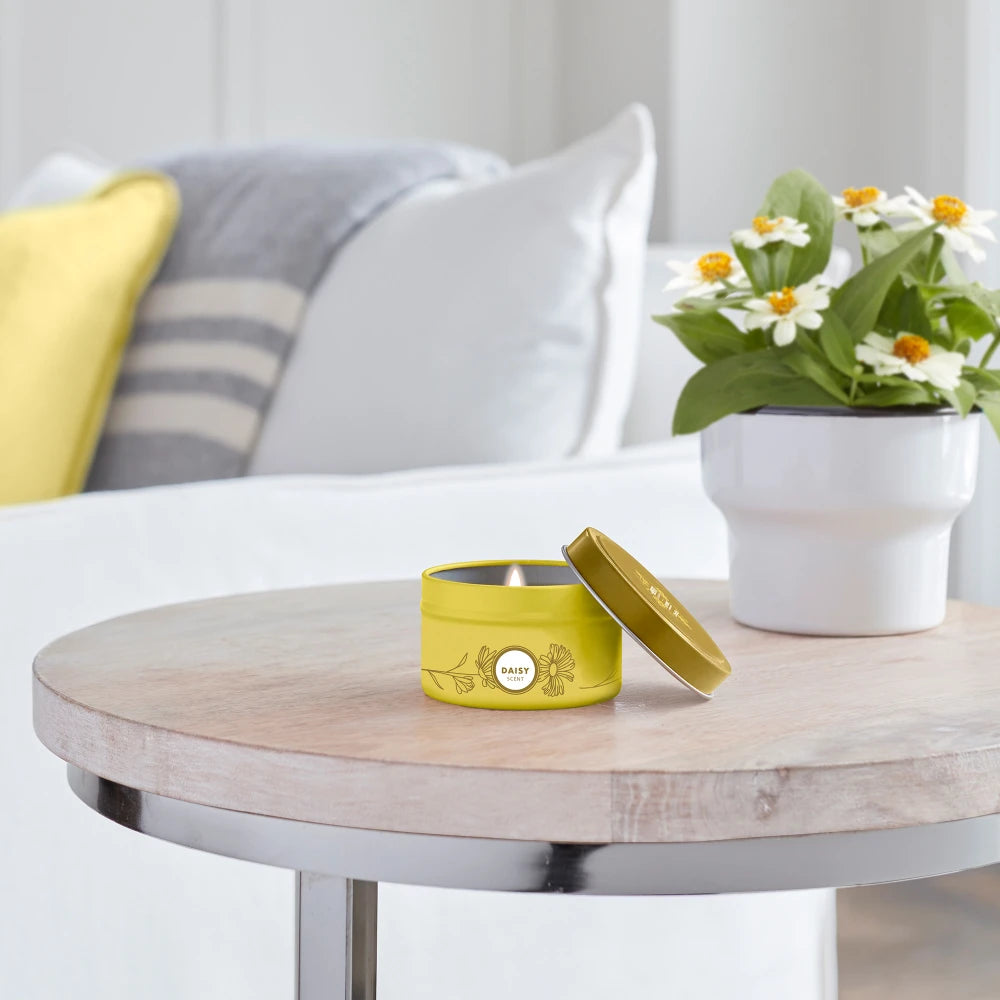 Daisy Small Scented Tin Candle | Mrs. Meyer's Clean Day