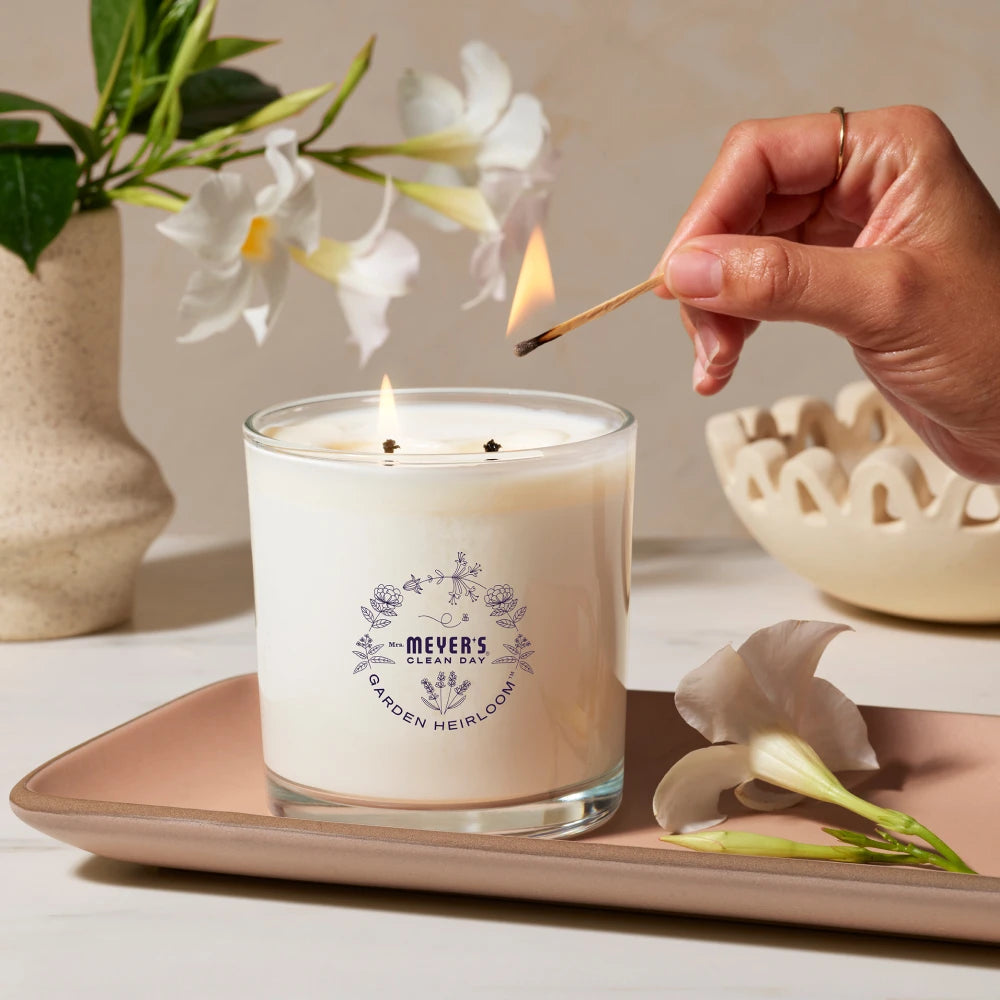 Moonflower Garden Heirloom Candle Home Essential | Mrs. Meyer's Clean Day