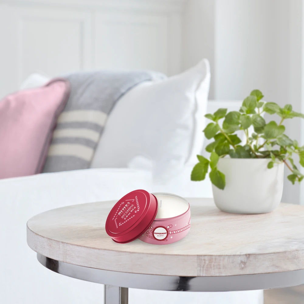 Peppermint Small Scented Tin Candle | Mrs. Meyer's Clean Day