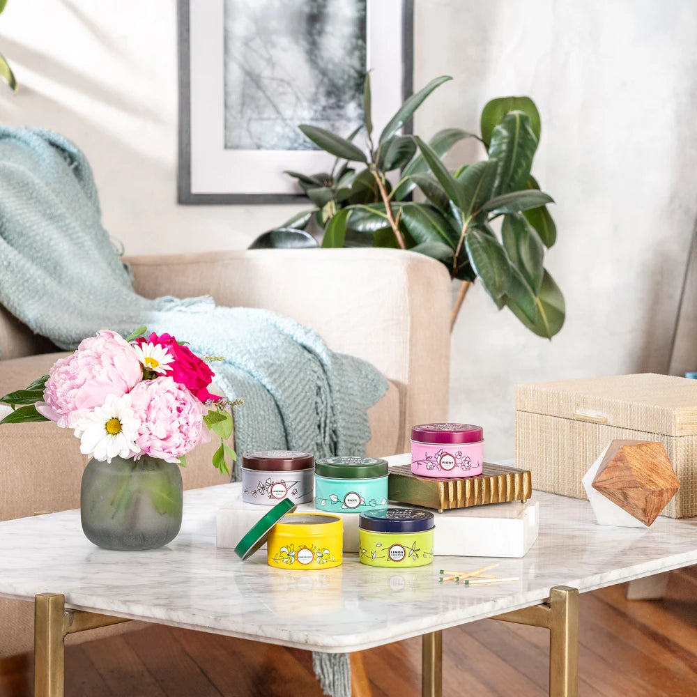Rain Water Small Scented Tin Candle | Mrs. Meyer's Clean Day