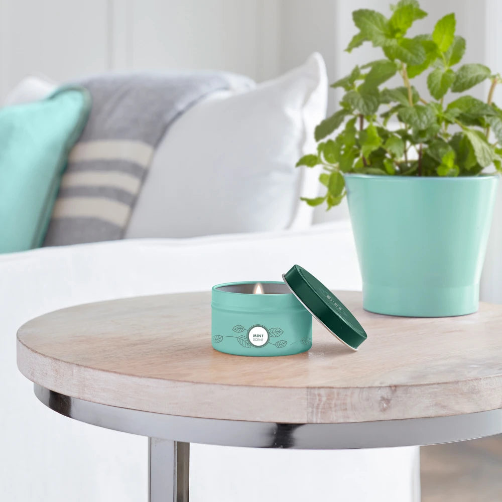 Mint Small Scented Tin Candle | Mrs. Meyer's Clean Day