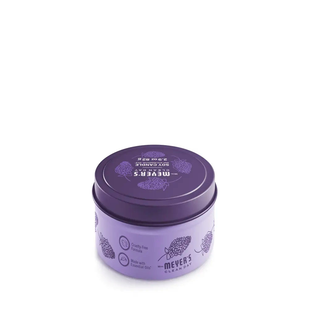 Lilac Small Scented Tin Candle | Mrs. Meyer's Clean Day