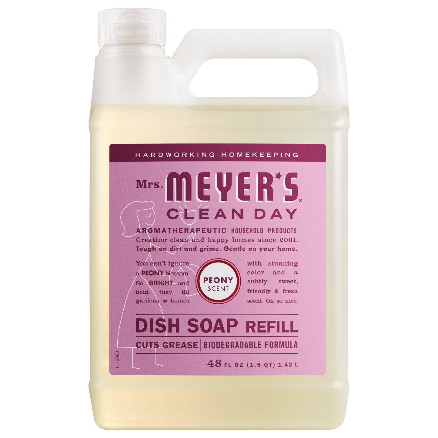 Peony Dish Soap Refill Bottle | Mrs. Meyer's Clean Day