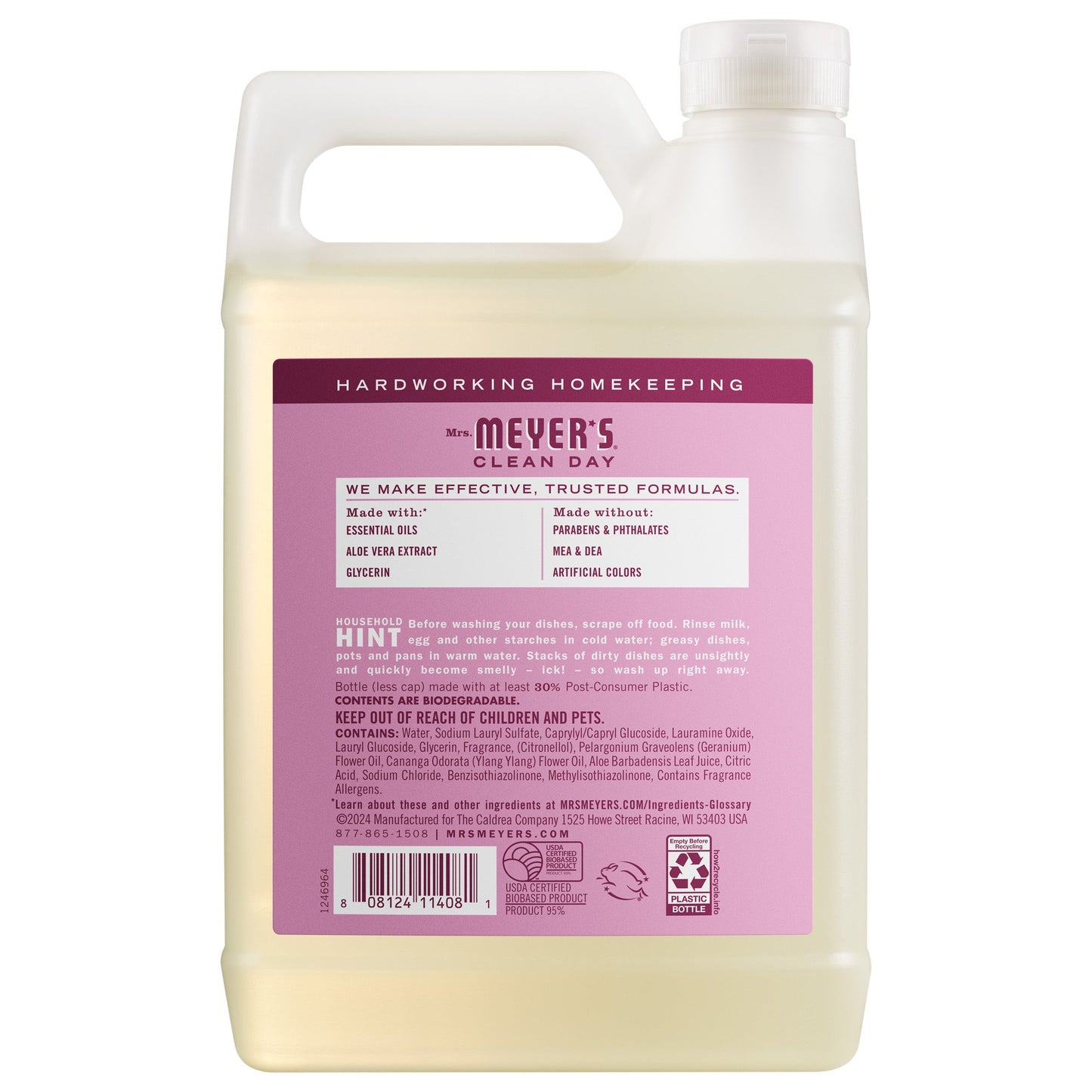 Peony Dish Soap Refill Bottle | Mrs. Meyer's Clean Day