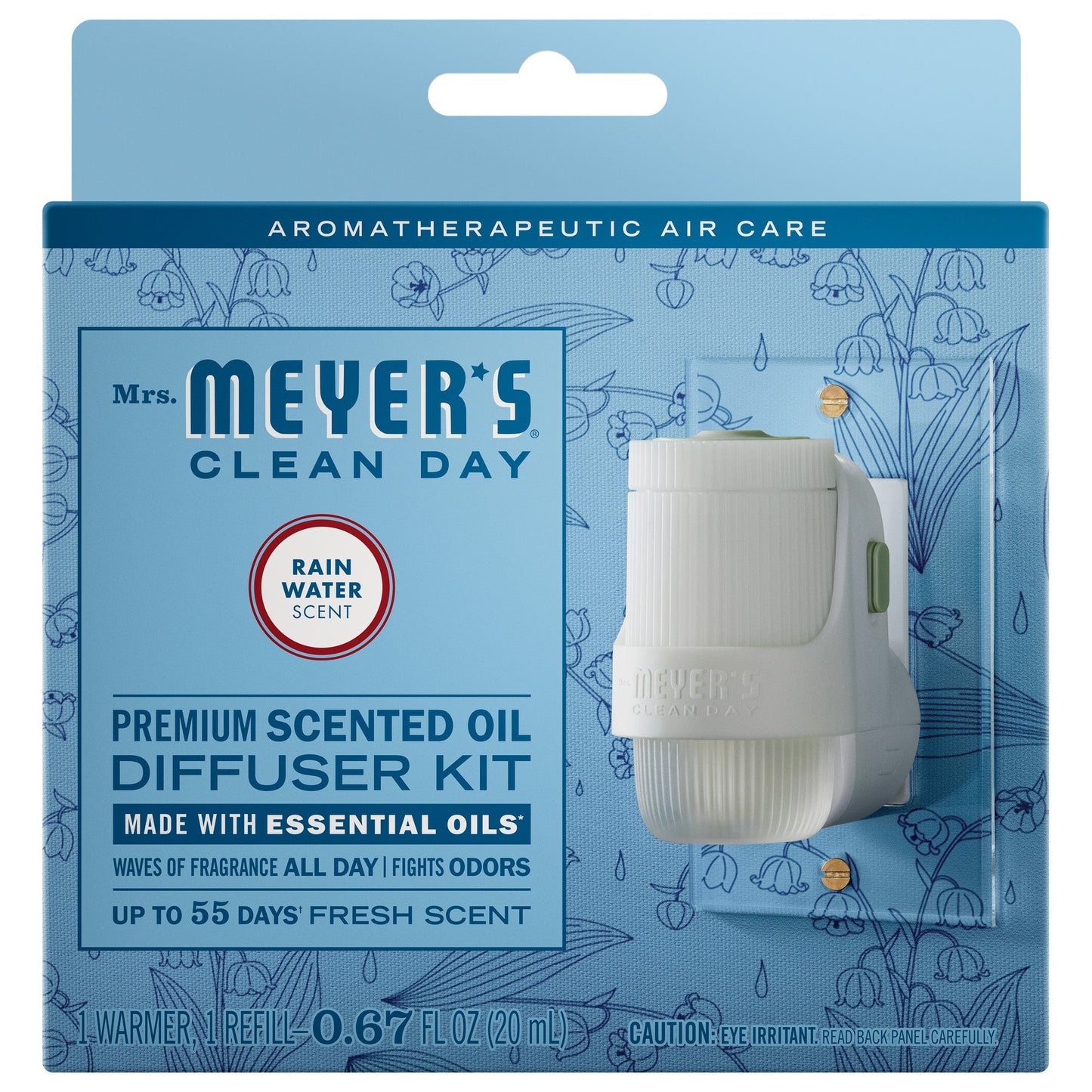 Rain Water Plug-In Scented Oil Warmer Starter Set | Mrs. Meyer's Clean Day