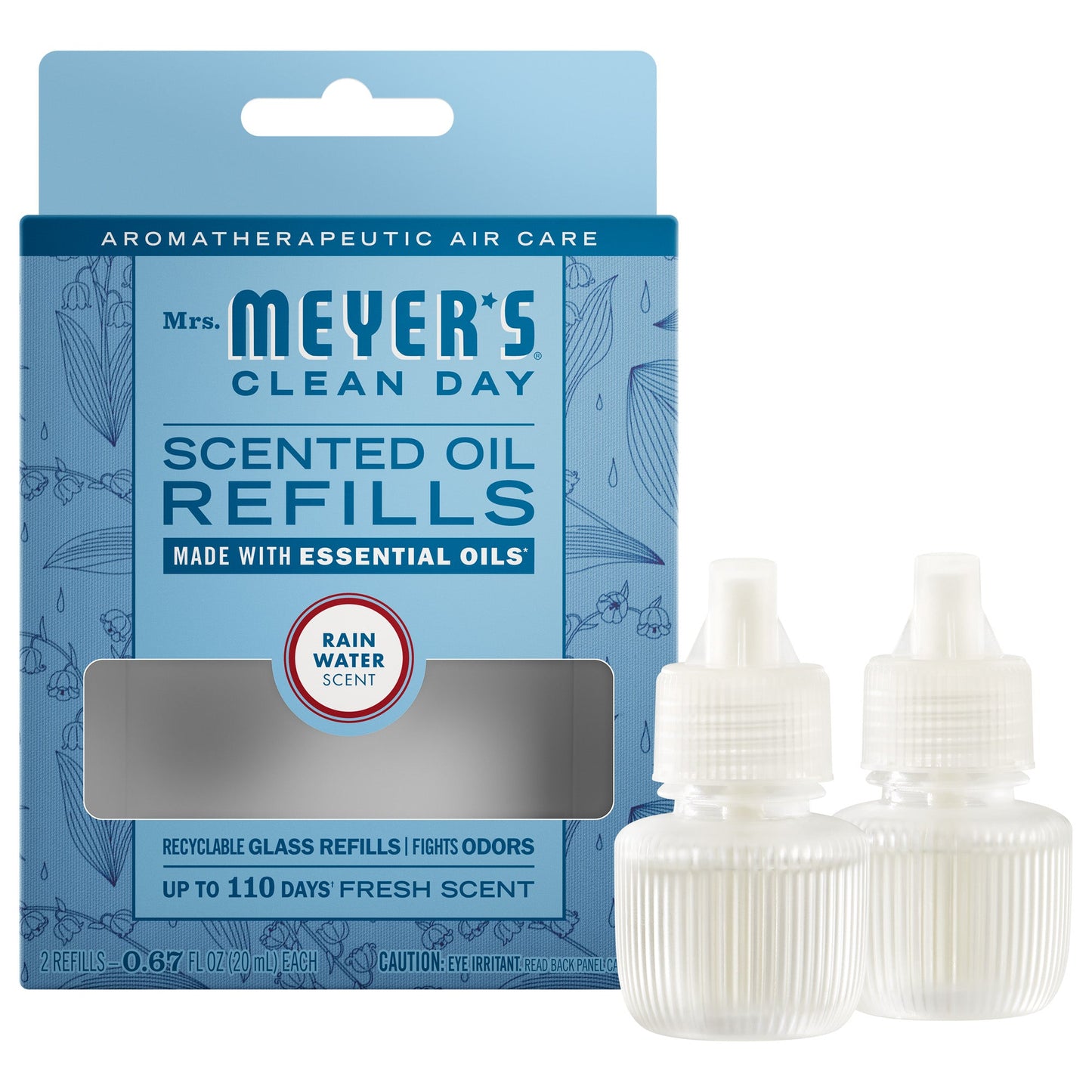 Rain Water Plug-In Scent Refill 2-Pack | Mrs. Meyer's Clean Day