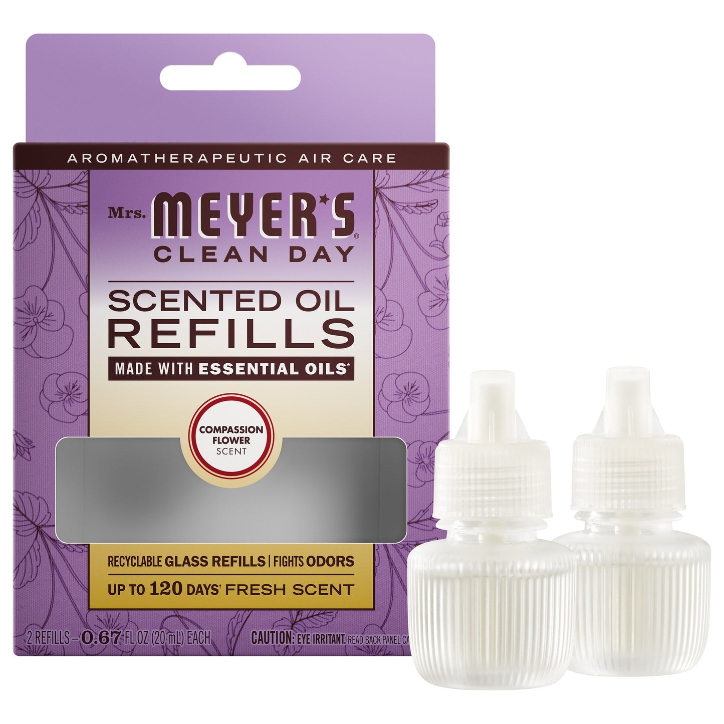 Compassion Flower Plug-In Scent Refill 2-Pack | Mrs. Meyer's Clean Day