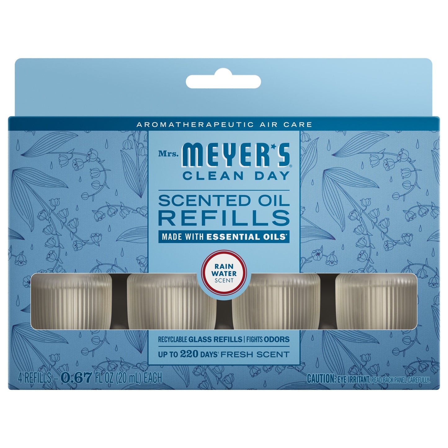 Rain Water Plug-In Scent Refill 4-Pack | Mrs. Meyer's Clean Day