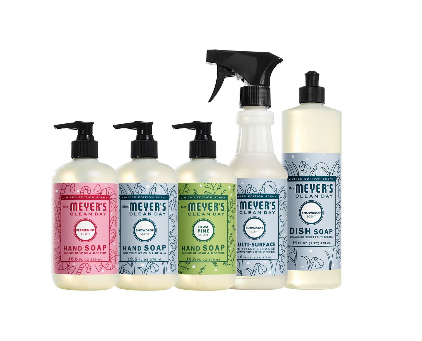Holiday Essentials 5-Count Bundle Gift-Ready | Mrs. Meyer's Clean Day