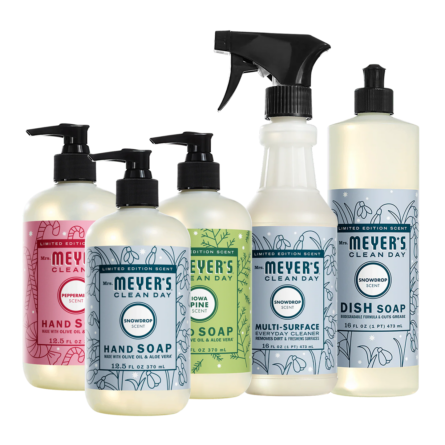 Holiday Essentials 5-Count Bundle Gift-Ready | Mrs. Meyer's Clean Day