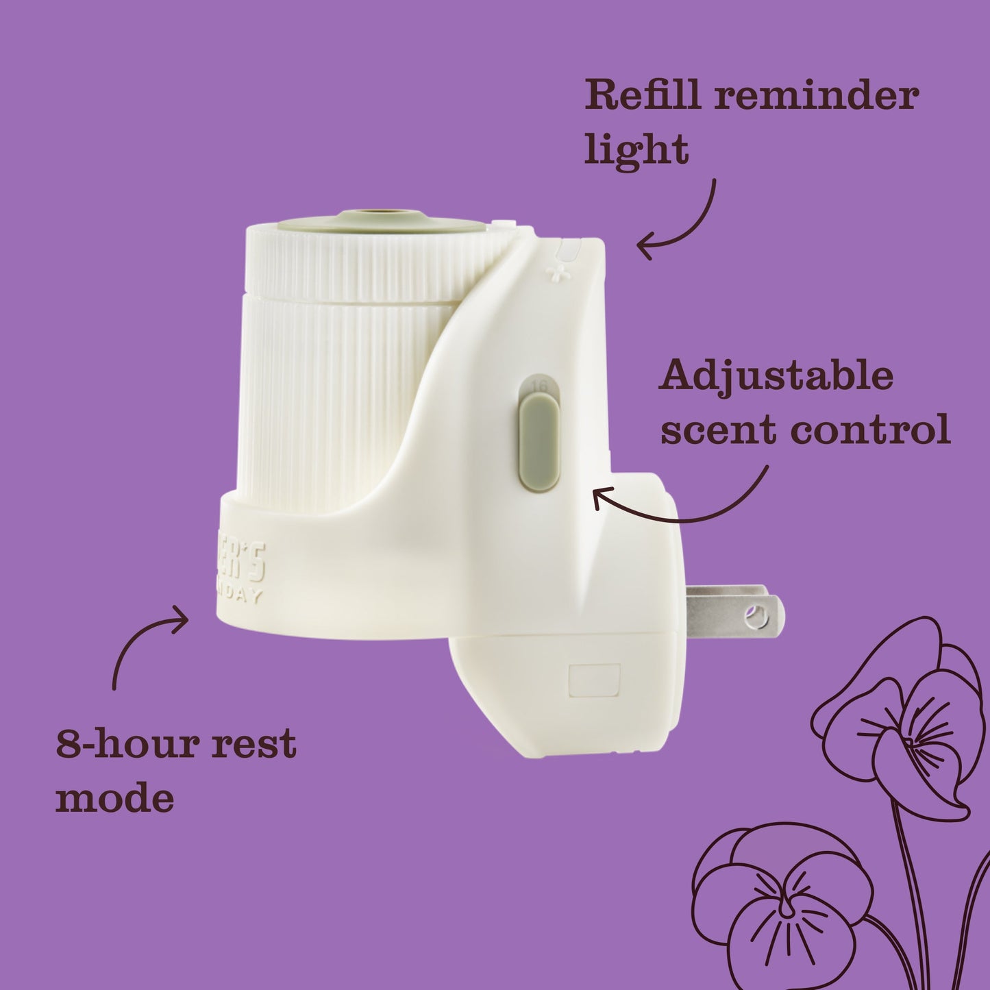 Compassion Flower Plug-In Scent Refill 2-Pack | Mrs. Meyer's Clean Day