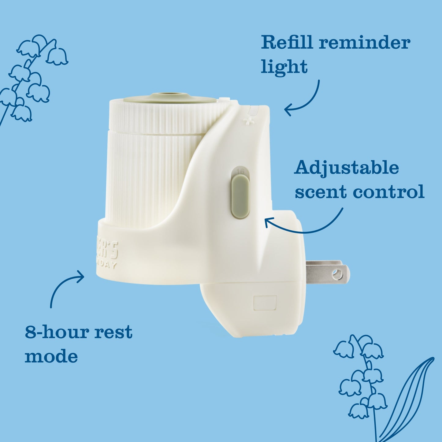Rain Water Plug-In Scented Oil Warmer Starter Set | Mrs. Meyer's Clean Day