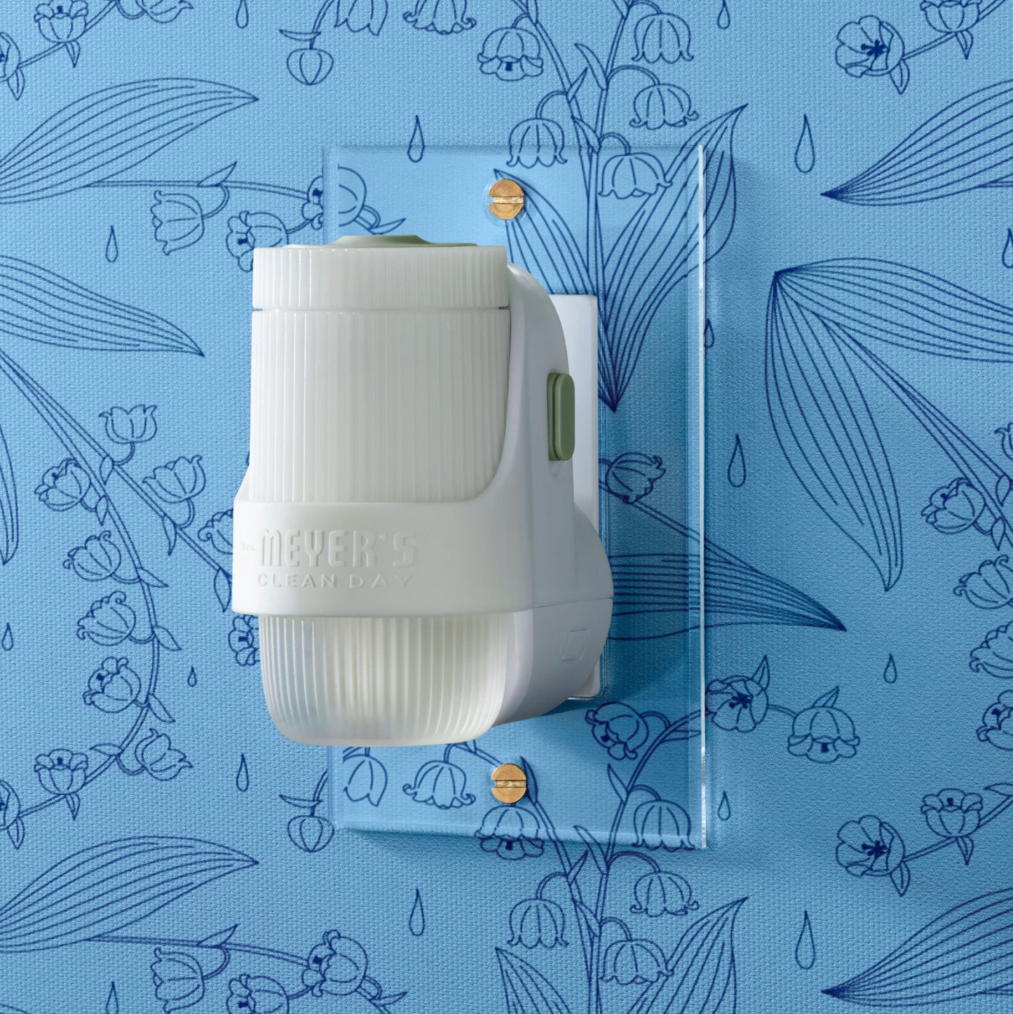 Rain Water Plug-In Scented Oil Warmer Starter Set | Mrs. Meyer's Clean Day