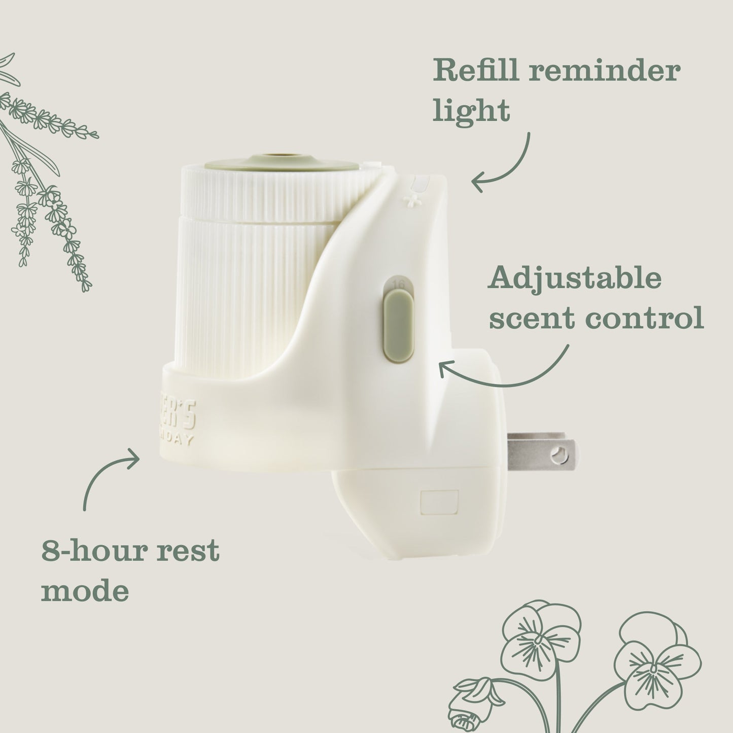 Plug-In Oil Warmer Home Care | Mrs. Meyer's Clean Day