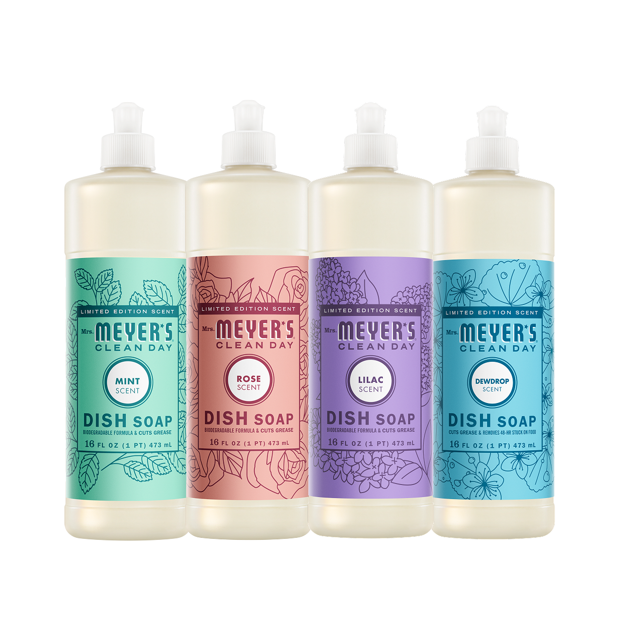 Spring Seasonal Dish Soap for Kitchen Cleanup Collection | Mrs. Meyer's Clean Day