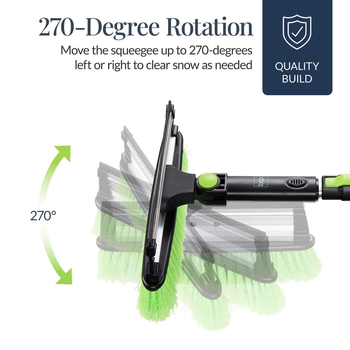 39\" Extendable Snow Brush with Squeegee and Ice Scraper for convenient daily use