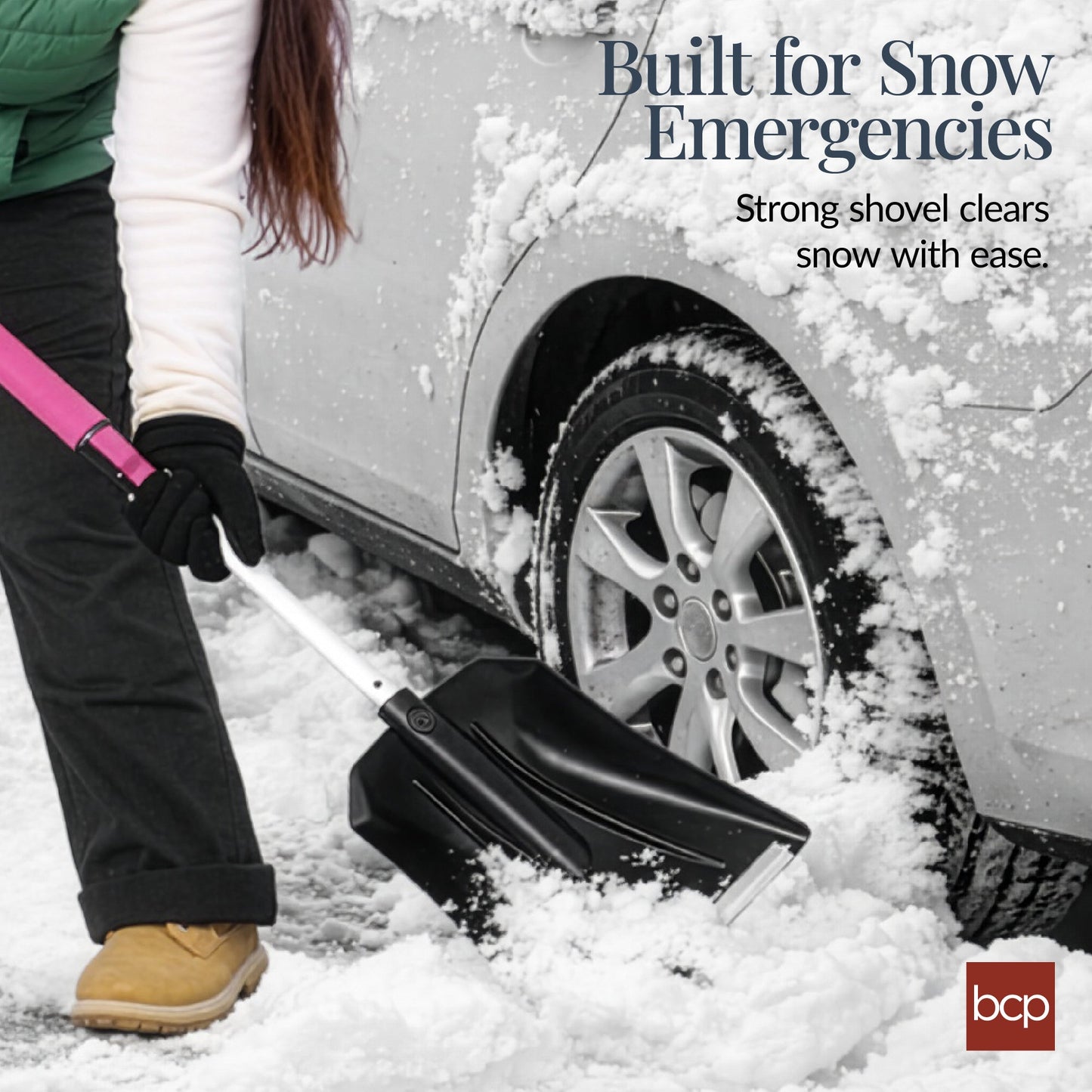 4 in 1 Snow Brush with Shovel Ice Scraper and Squeegee with Storage Bag with useful details for gardening, lawn care, and outdoor projects