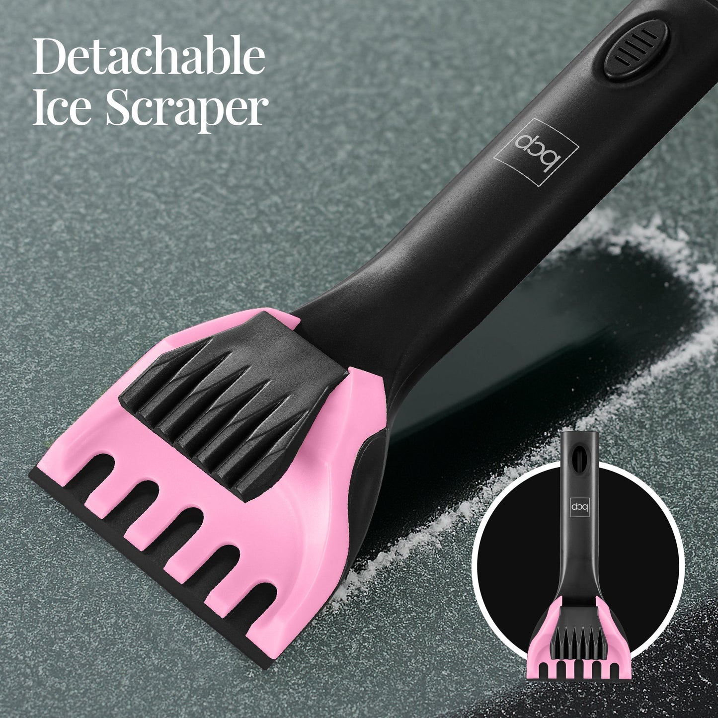 4 in 1 Snow Brush with Shovel Ice Scraper and Squeegee with Storage Bag with useful details for gardening, lawn care, and outdoor projects