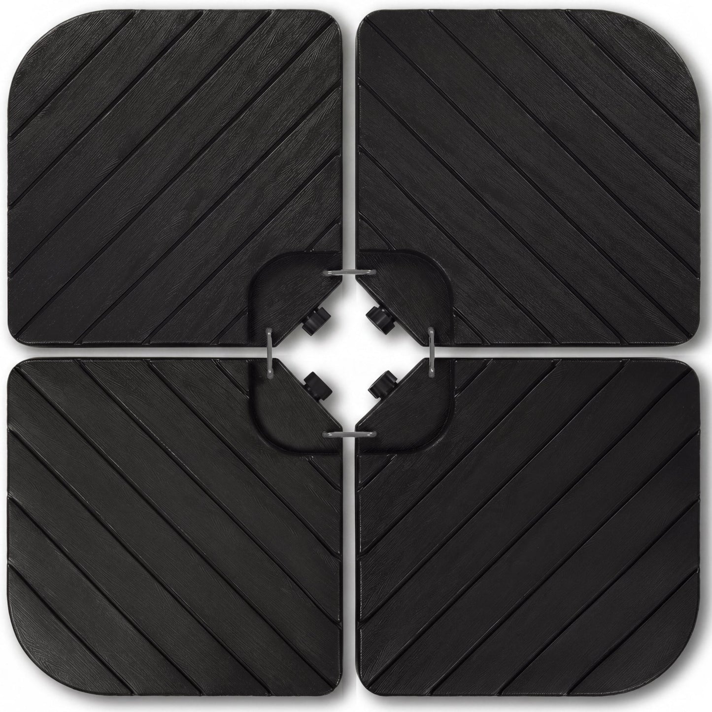 4-Piece Cantilever Umbrella Base Weight Set Wood Grain Finish with practical outdoor-ready details