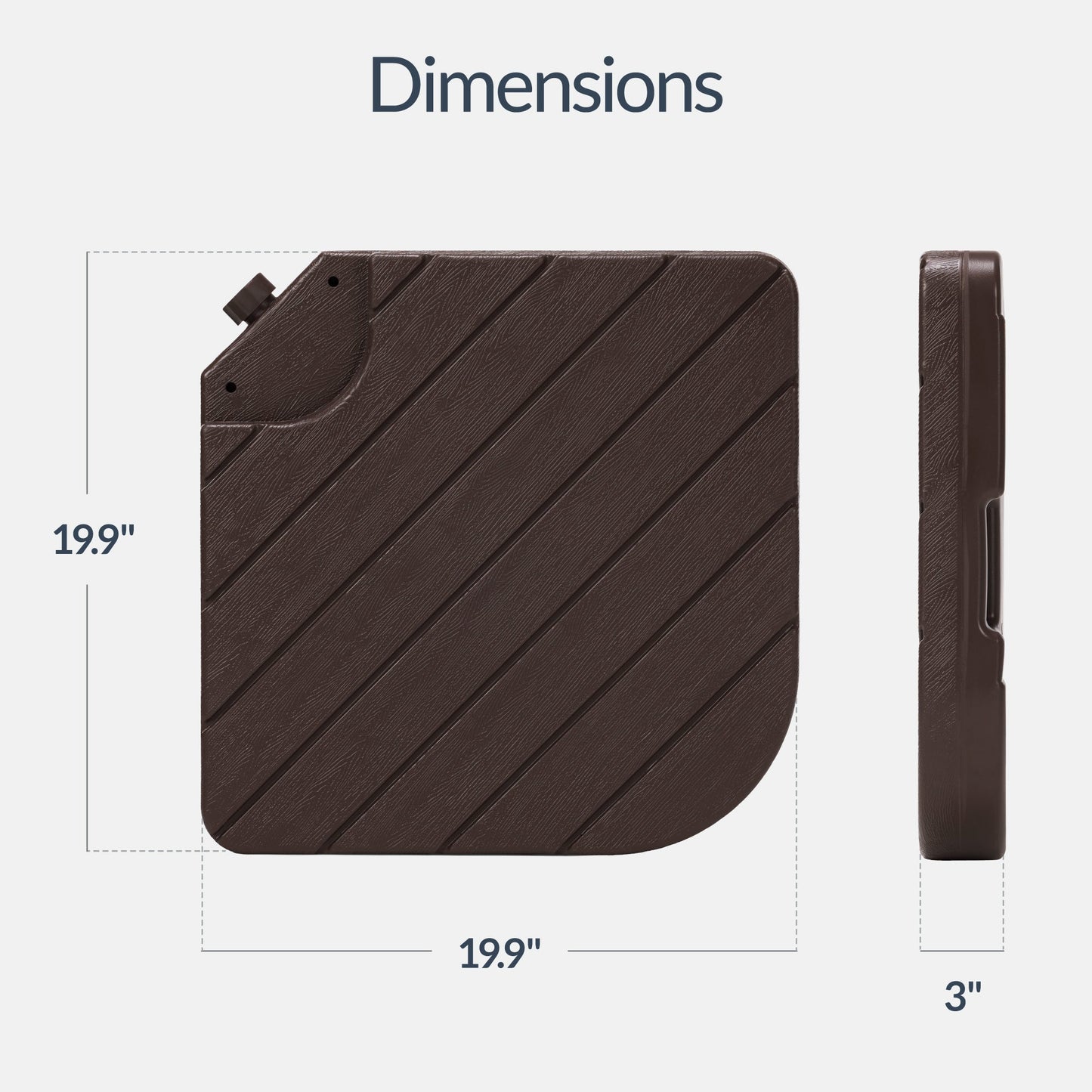 4-Piece Cantilever Umbrella Base Weight Set Wood Grain Finish with practical outdoor-ready details
