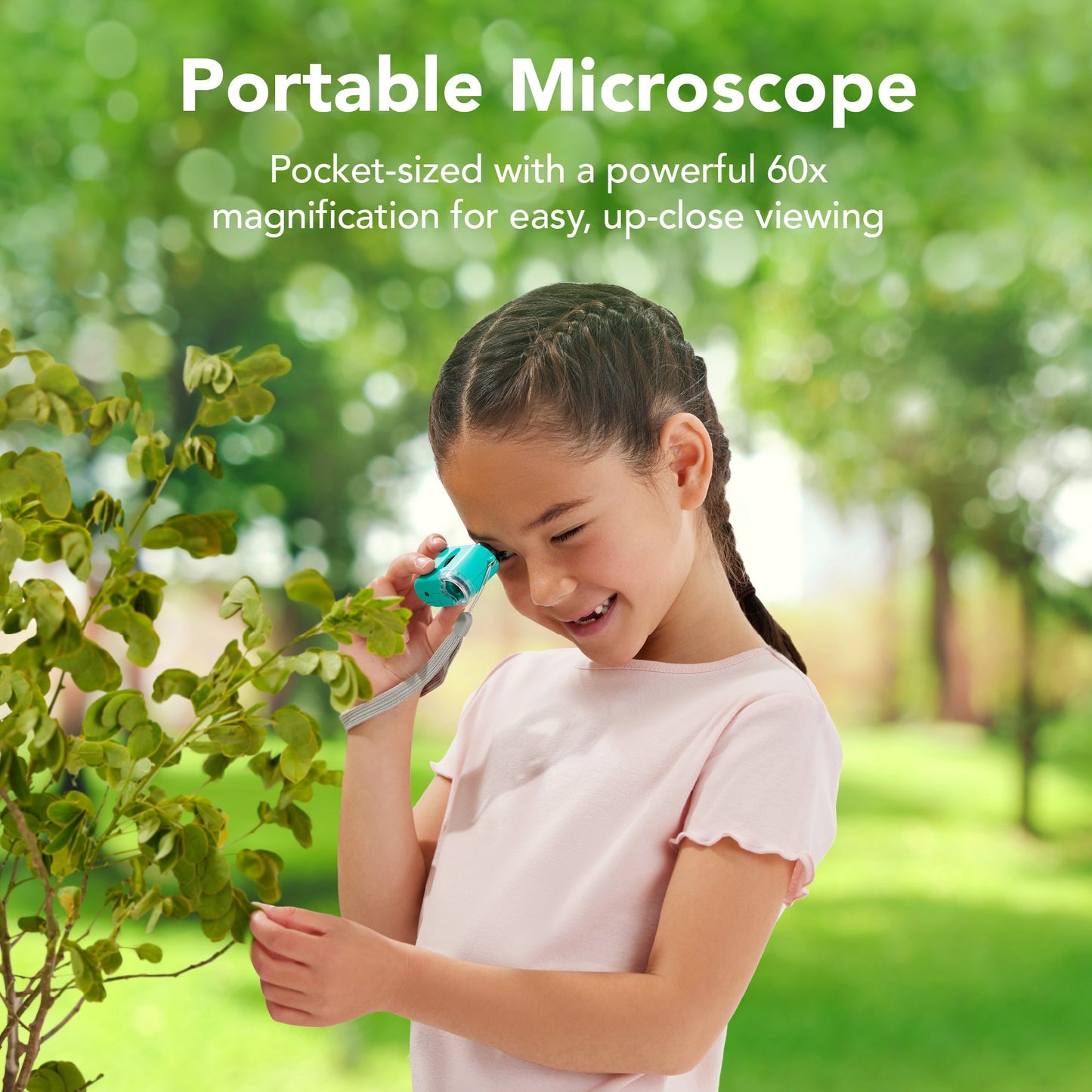 30-Piece STEM Kids Microscope Science Kit with 100x 600x 1200x Zoom Case designed for kids' playtime and gifts
