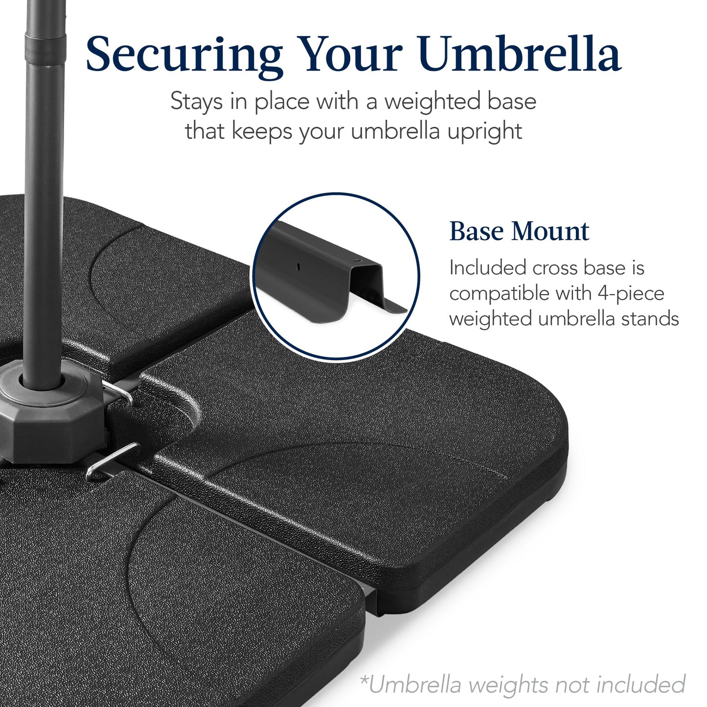 360 Rotating Cantilever Offset Patio Umbrella - 10ft designed for patio and backyard use