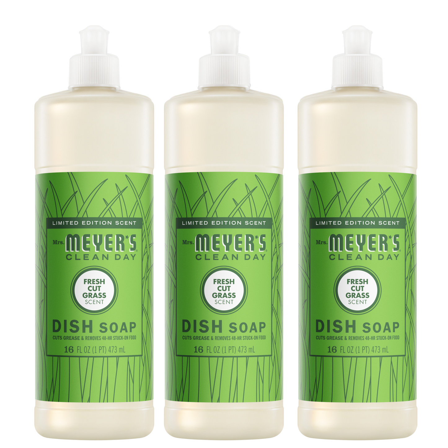 Fresh Cut Grass Dish Soap Value 3-Count Bundle | Mrs. Meyer's Clean Day