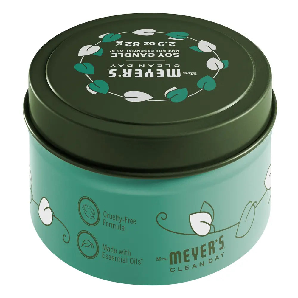 Basil Small Scented Tin Candle | Mrs. Meyer's Clean Day