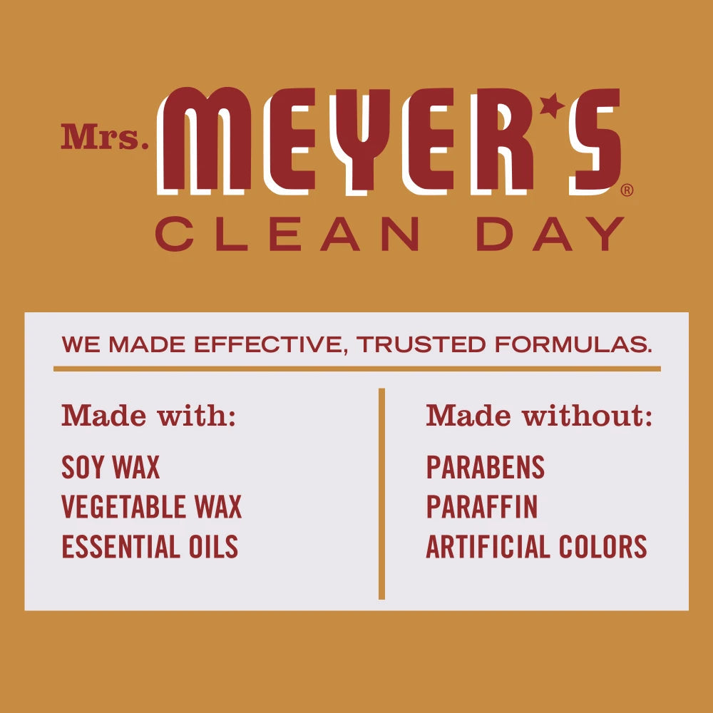 Apple Cider Large Scented Soy Candle | Mrs. Meyer's Clean Day