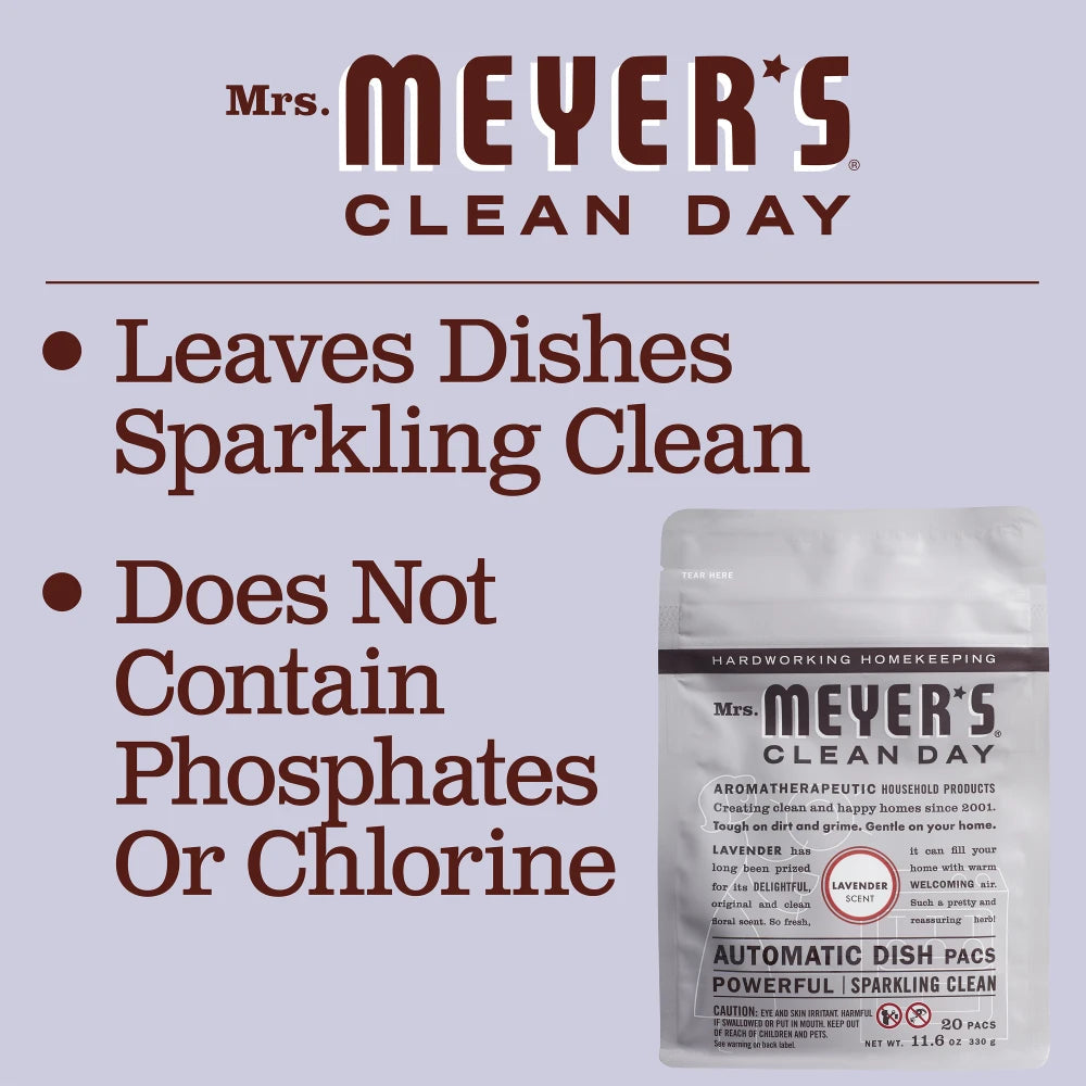 Lavender Automatic Dish Packs Home Care | Mrs. Meyer's Clean Day