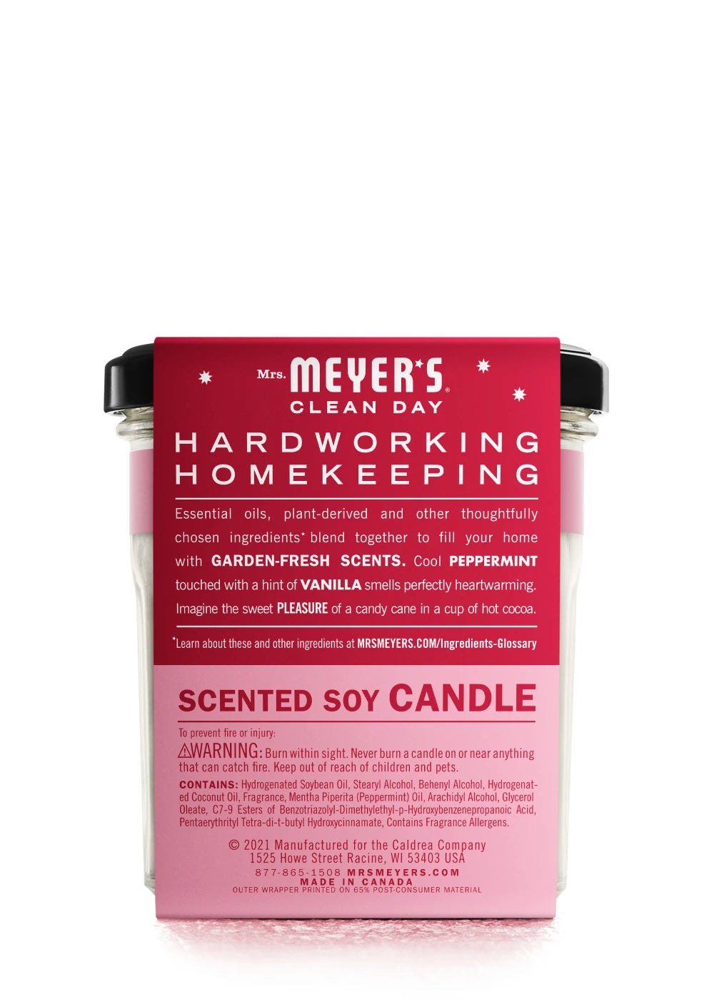 Peppermint Large Scented Soy Candle | Mrs. Meyer's Clean Day