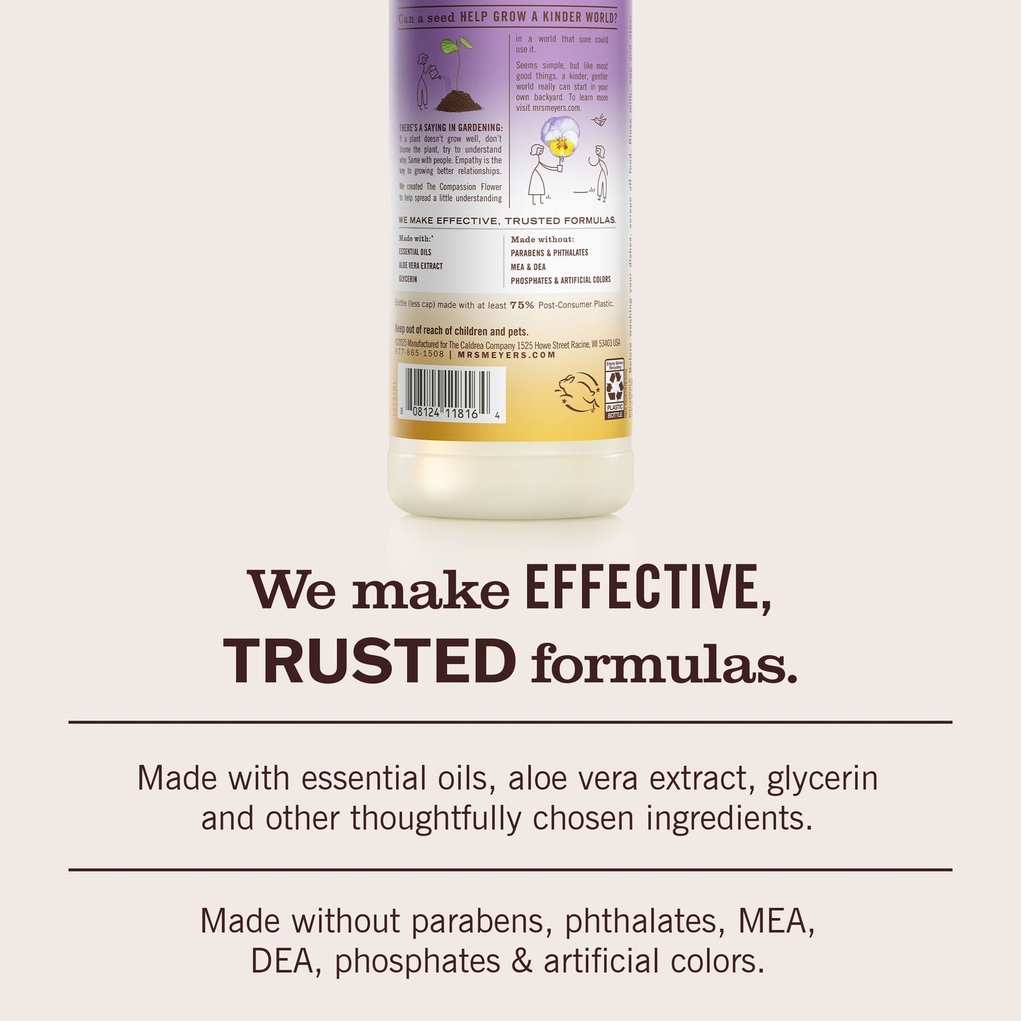 Compassion Flower Dish Soap for Kitchen Cleanup | Mrs. Meyer's Clean Day