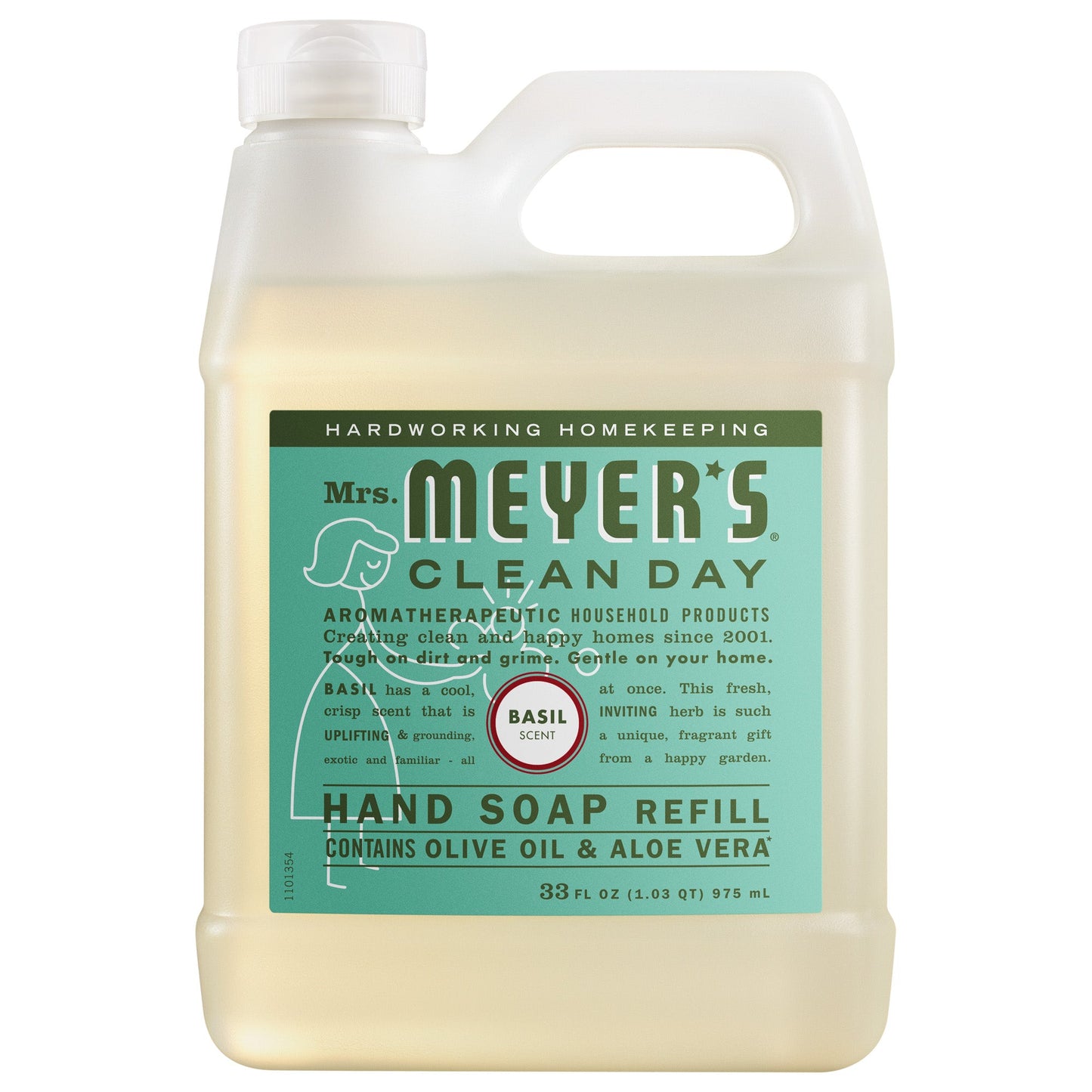 Basil Hand Care Soap Refill | Mrs. Meyer's Clean Day