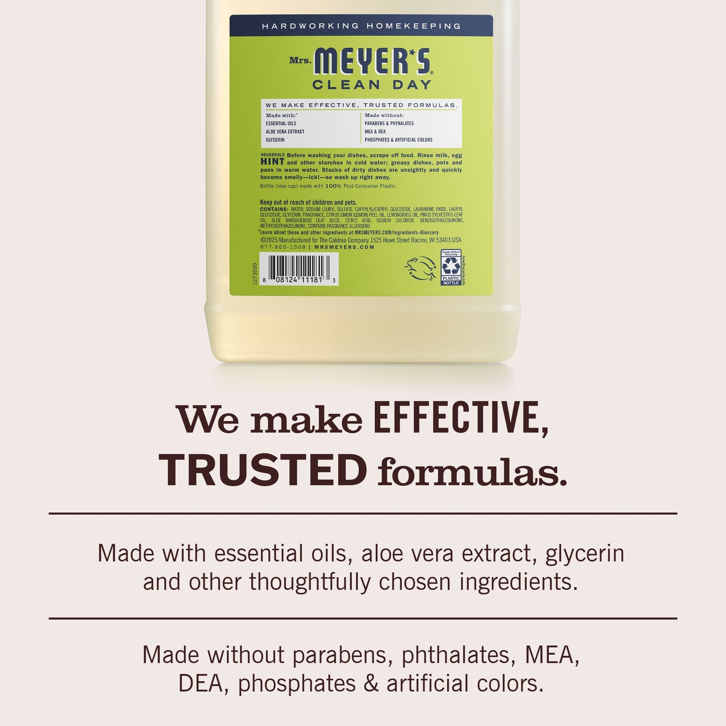 Lemon Verbena Dish Soap Refill Bottle | Mrs. Meyer's Clean Day