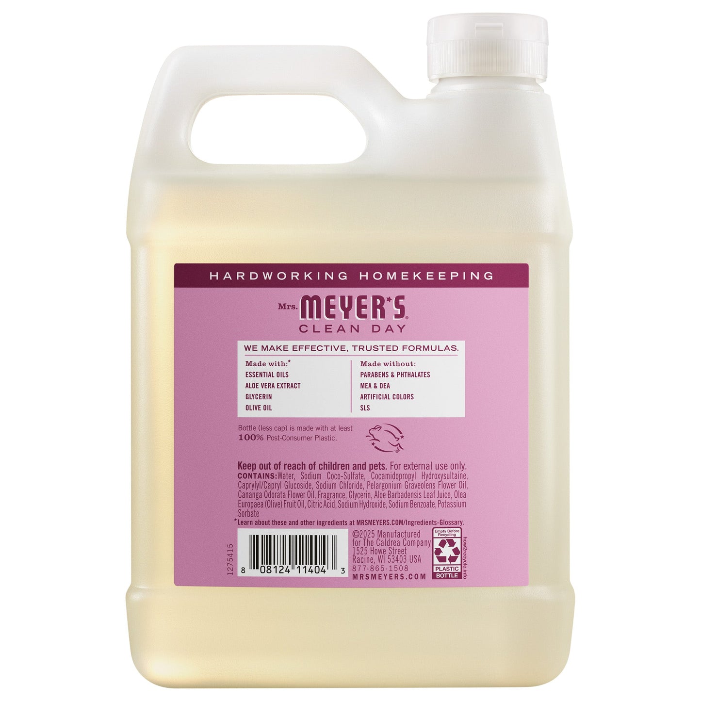 Peony Hand Care Soap Refill | Mrs. Meyer's Clean Day