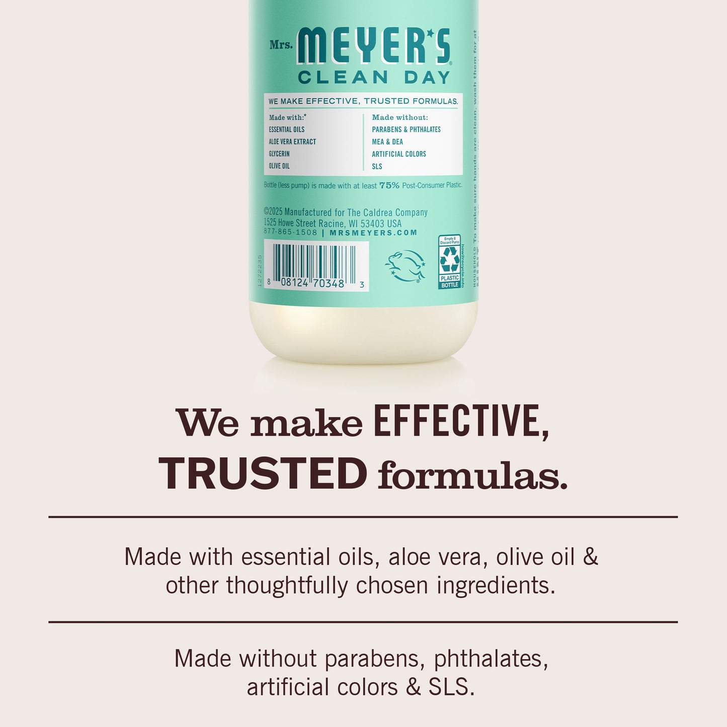 Mint Hand Care Soap 3-Count Bundle | Mrs. Meyer's Clean Day