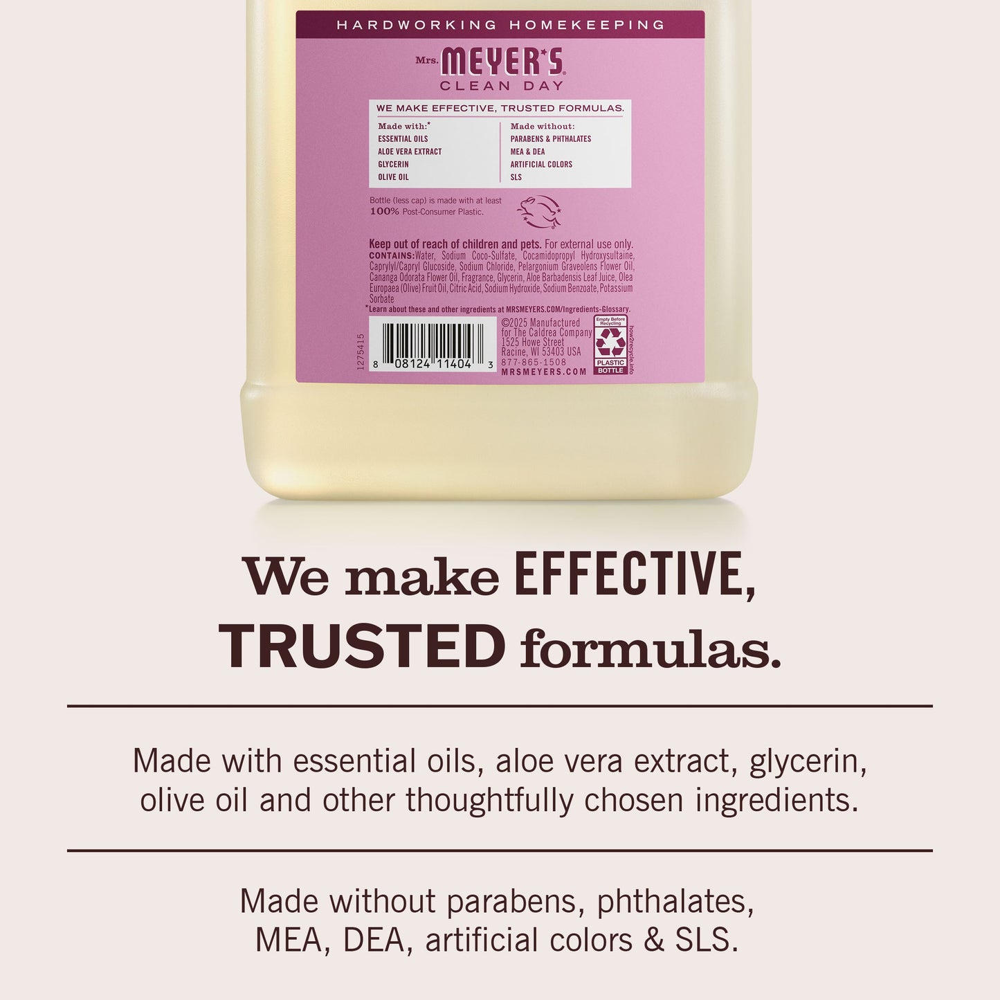Peony Hand Care Soap Refill | Mrs. Meyer's Clean Day