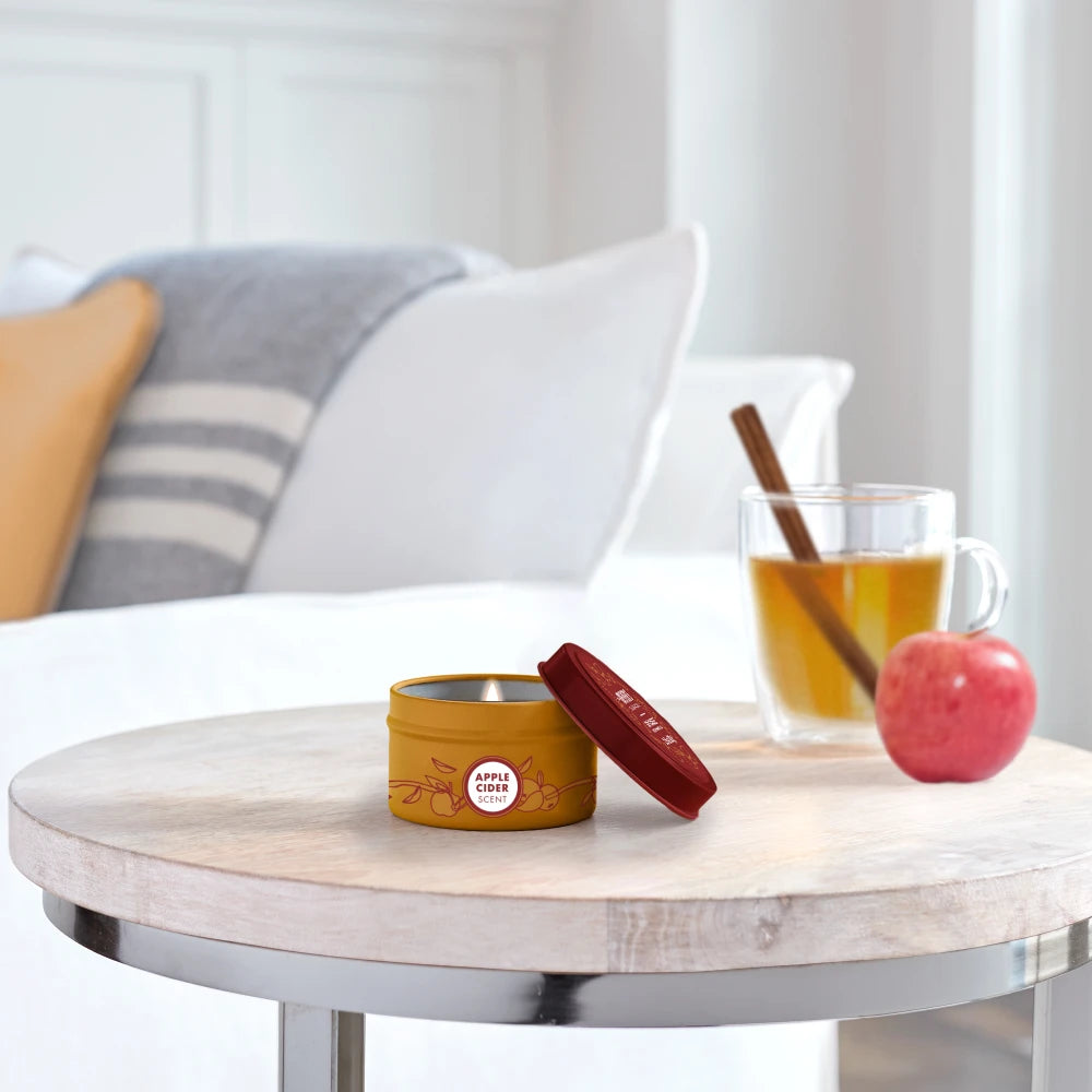 Apple Cider Small Scented Tin Candle | Mrs. Meyer's Clean Day