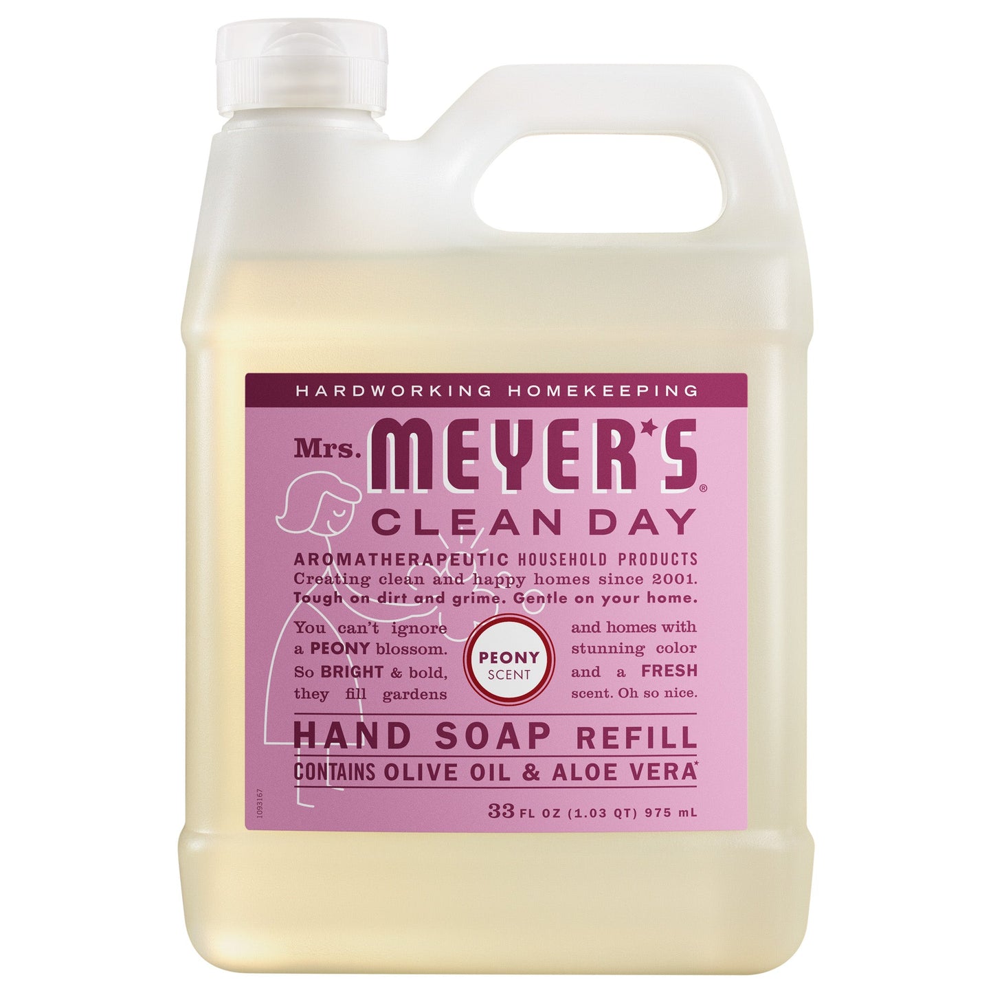Peony Hand Care Soap Refill | Mrs. Meyer's Clean Day