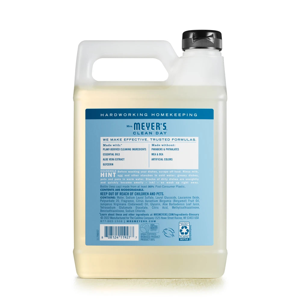 Rain Water Dish Soap Refill Bottle | Mrs. Meyer's Clean Day