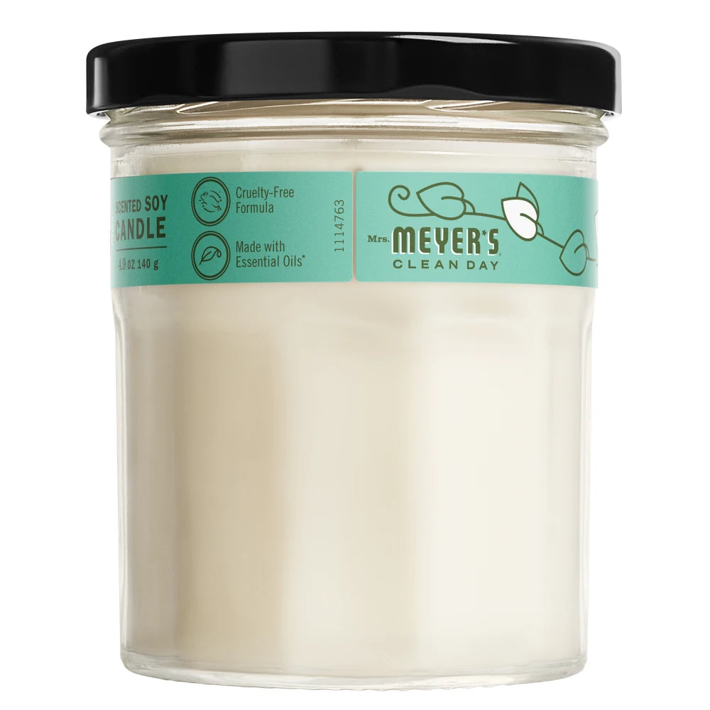 Basil Soy Candle Small Home Essential | Mrs. Meyer's Clean Day