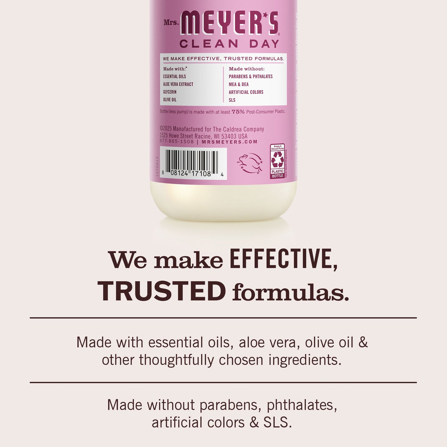 Peony Hand Care Soap | Mrs. Meyer's Clean Day