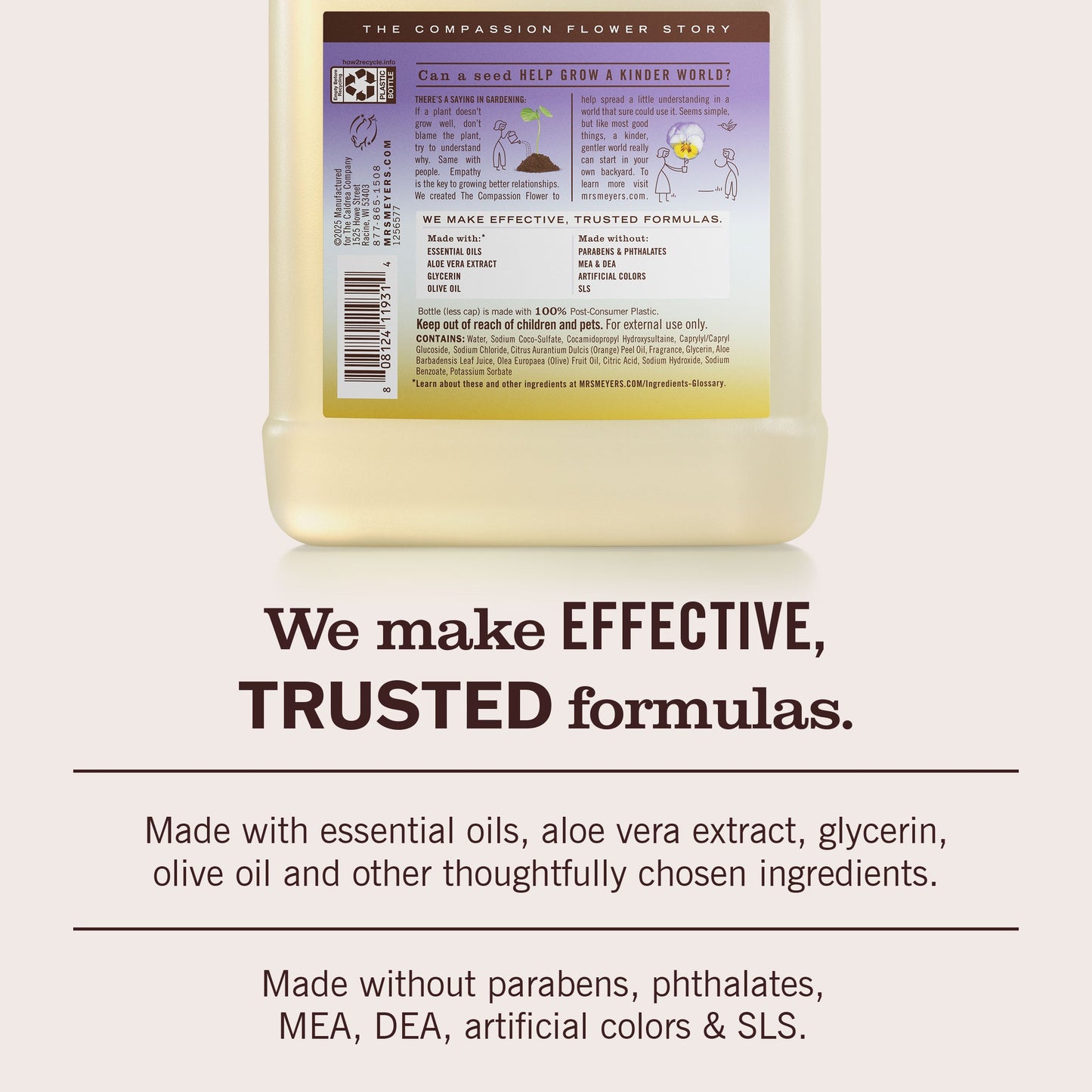 Compassion Flower Hand Care Soap Refill | Mrs. Meyer's Clean Day