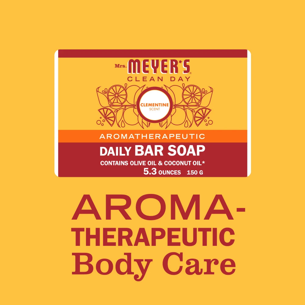 Clementine Daily Bar Soap Home Essential | Mrs. Meyer's Clean Day