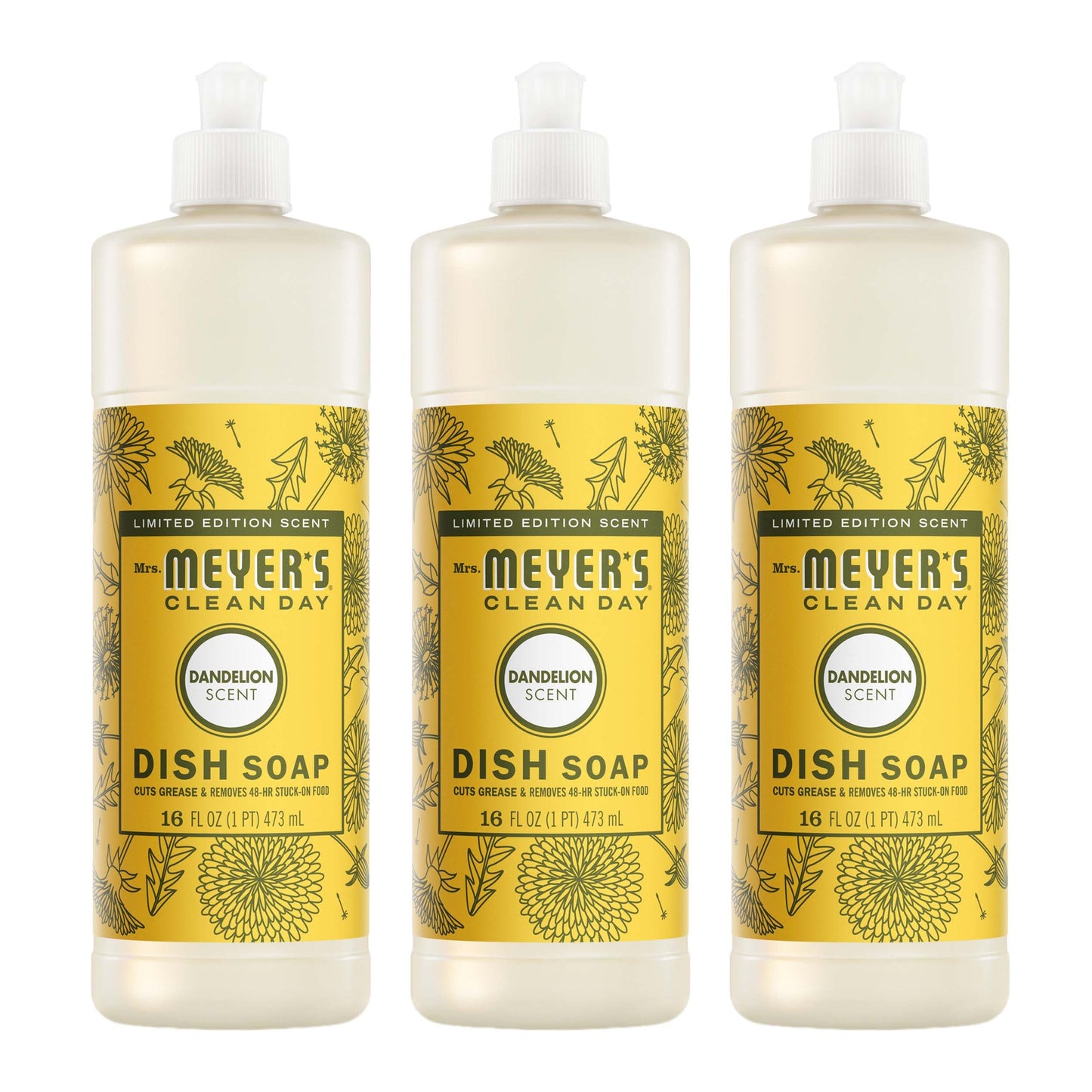 Dandelion Dish Soap Value 3-Count Bundle | Mrs. Meyer's Clean Day