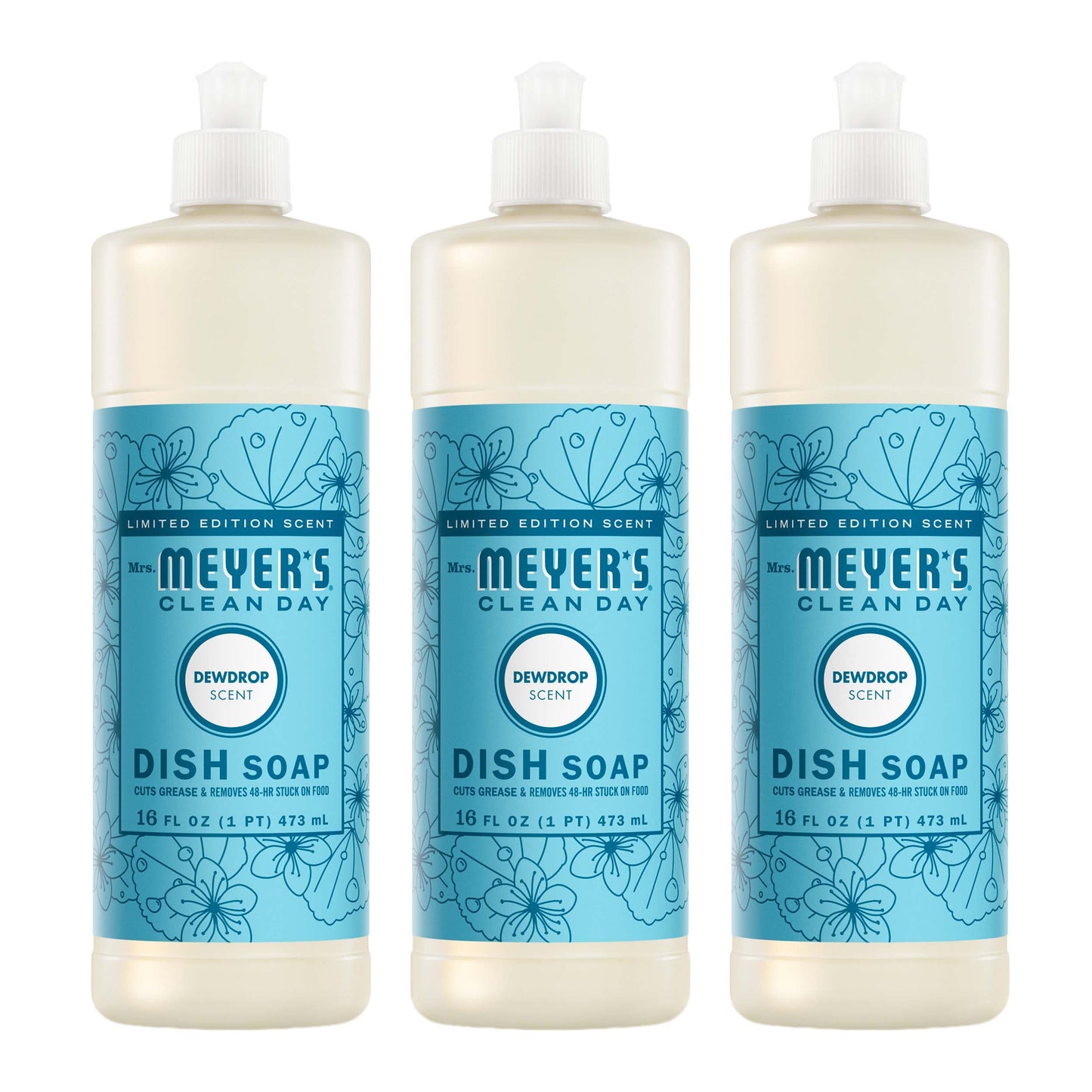 Dewdrop Dish Soap Value 3-Count Bundle | Mrs. Meyer's Clean Day