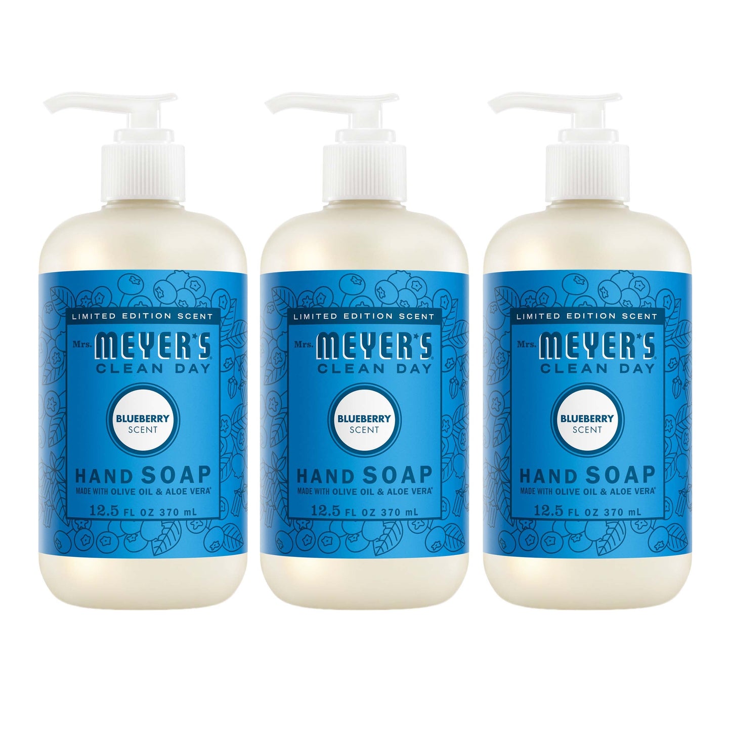 Blueberry Hand Care Soap 3-Count Bundle | Mrs. Meyer's Clean Day