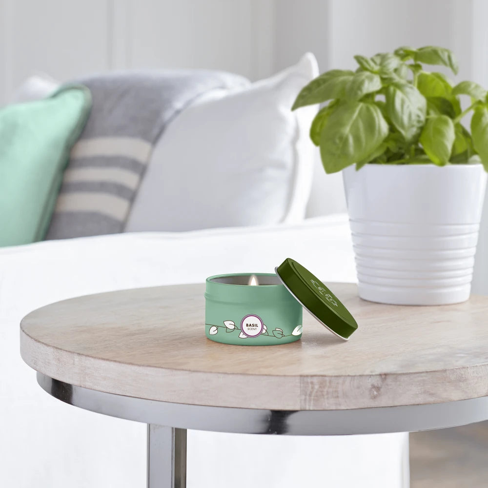 Basil Small Scented Tin Candle | Mrs. Meyer's Clean Day
