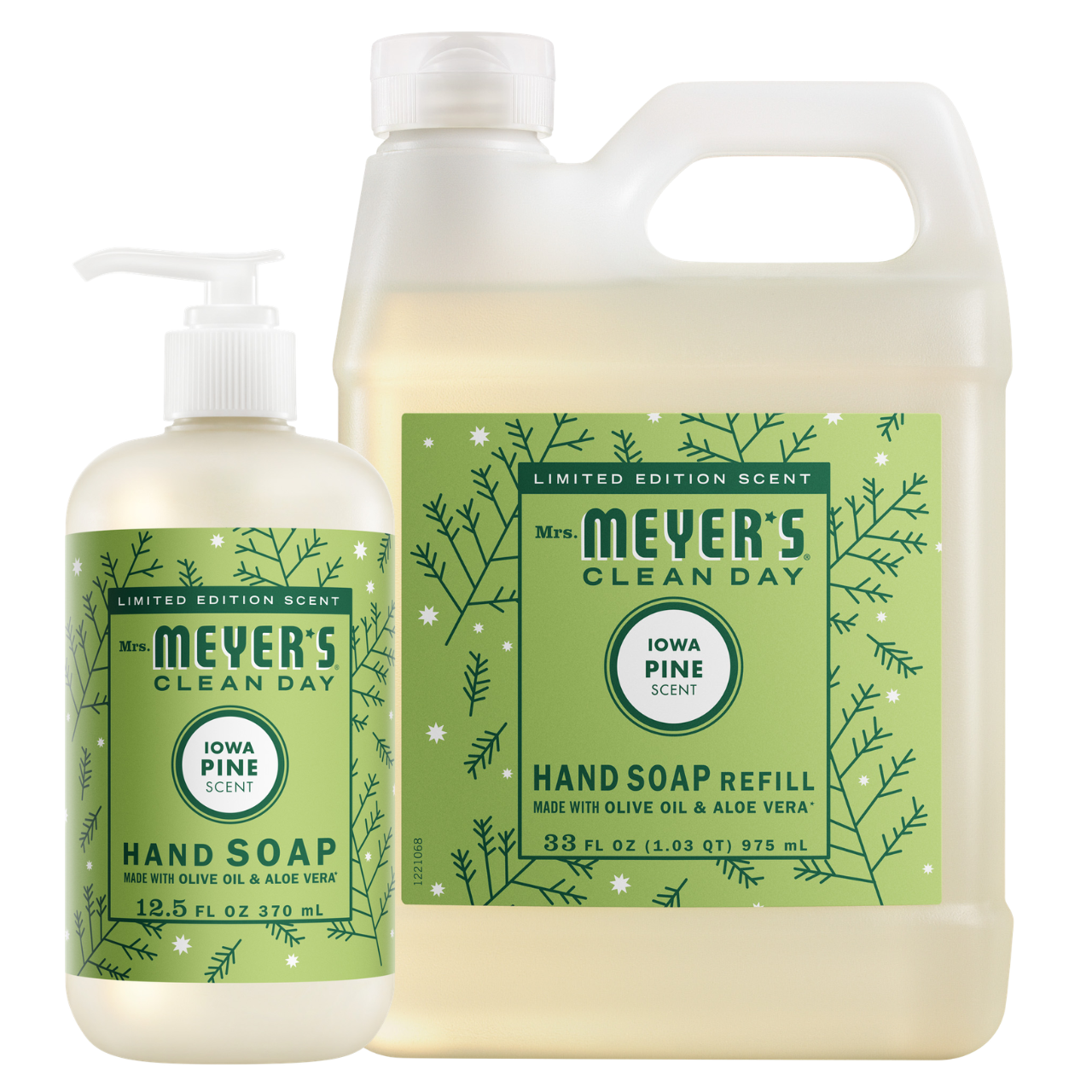 Iowa Pine Hand Care Soap & Refill Set | Mrs. Meyer's Clean Day