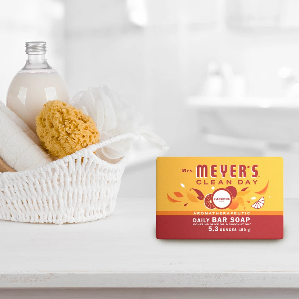 Clementine Daily Bar Soap Home Essential | Mrs. Meyer's Clean Day